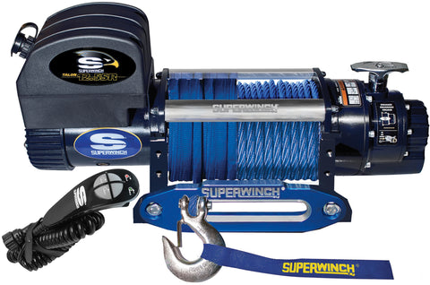 superwinch winch-talon 12.5 sr 12v, 1612201 synthetic rope